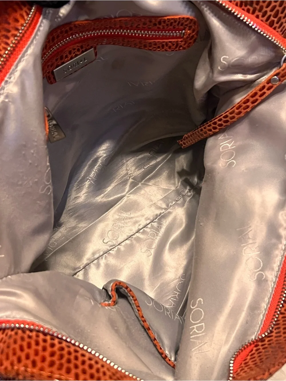 Sorial  Velvety Soft Snake Embossed  Leather hobo shoulder bag